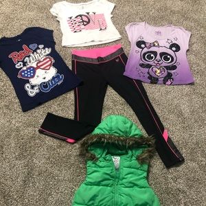 Bundle of girls justice brand clothing